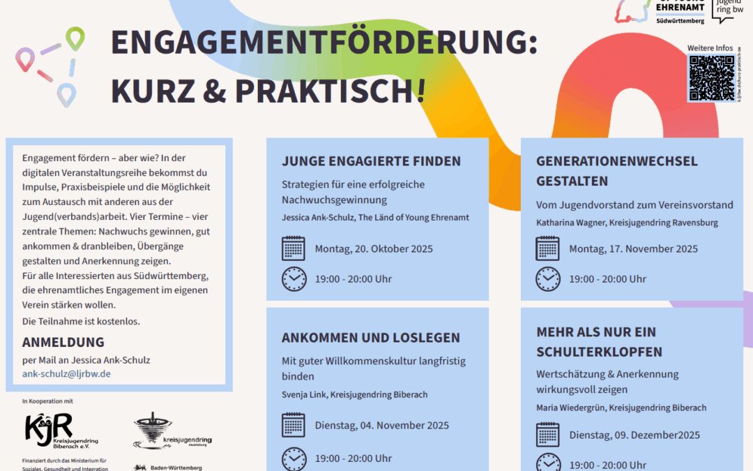 Engagementförderung – kurz & praktisch! – Vier Abende, die euren Verein stärken