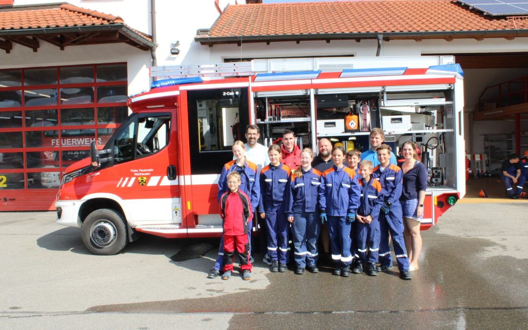KJR lädt Bundestagsabgeordneten ins Zeltlager der Jugendfeuerwehr Warthausen ein